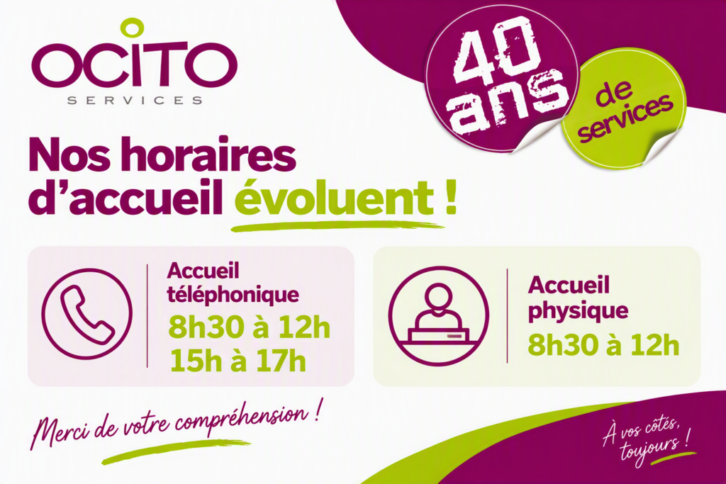 Nouveaux horaires