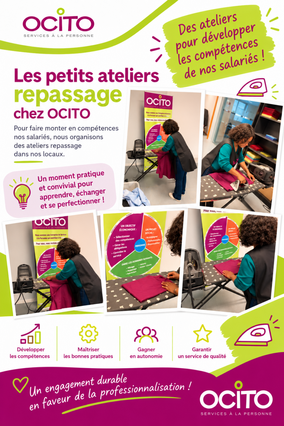 Petits ateliers repassage chez OCITO Petits ateliers repassage chez OCITO